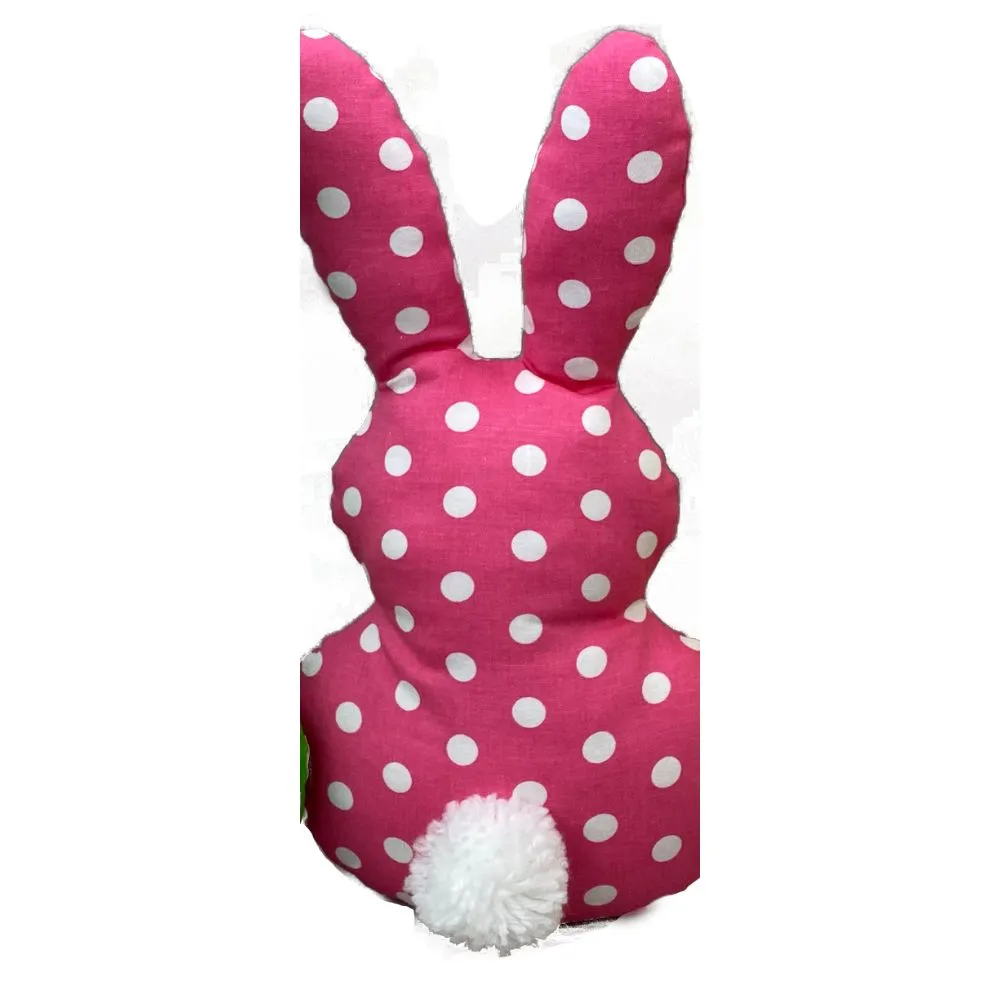 12" by 6.5" Mixed Plush Bunny Pom Pom Tail 63228MIX