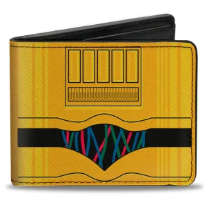 Bi-Fold Wallet - Star Wars C3-PO Character Close-Up Yellows/Black/Multi Color