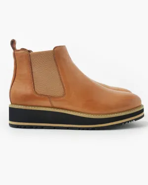 Jade Leather Boot - Tan