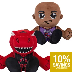 Toronto Raptors Bundle: 8" Vince Carter & Raptor Kuricha Plushies