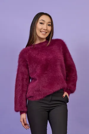 YANA Luxury Angora Crewneck Pullover Sweater